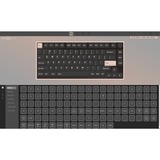 Keychron V1 Max, Gaming-Tastatur schwarz/blaugrau, DE-Layout, Gateron Jupiter Red, Hot-Swap, RGB