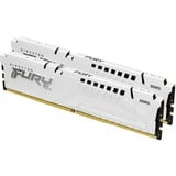 Kingston FURY DIMM 64 GB DDR5-6000 (2x 32 GB) Dual-Kit, Arbeitsspeicher weiß, KF560C30BWEK2-64, Fury Beast, INTEL XMP, AMD EXPO