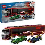 60445 City F1 Transporter mit RB20 & AMR24 F1 Rennautos, Konstruktionsspielzeug