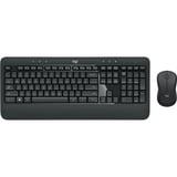 Logitech MK540 Advanced, Desktop-Set dunkelgrau, US-Layout, Plunger, für Windows