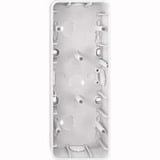 Merten Aufputzgehäuse drei fach polarweiß glänzend weiß (glänzend), Retail