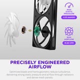 NZXT F140 RGB, Gehäuselüfter schwarz, 140 mm