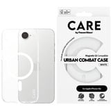 PanzerGlass Urban Combat Case, Handyhülle transparent/weiß, iPhone 16e, MagSafe
