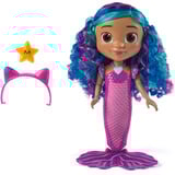 Spin Master Gabby's Dollhouse: Der Film - Sing & Shine Meerjungfrau Gabby, Spielfigur 30cm große Wasserspielpuppe mit Licht- & Soundeffekten