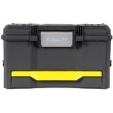Stanley Rollende Werkstatt 3-in-1, Werkzeugwagen schwarz/gelb, mit Trolley-Griff