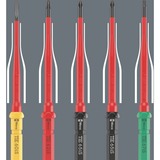 Wera Kraftform Kompakt VDE 16 extra slim 1 Tool Finder, 16-teilig, Schraubendreher rot/gelb, inkl. Steckgriff, Phasenprüfer, VDE-Wechselklingen