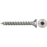 fischer Spanplattenschraube PowerFast II 4,5x30 Senkkopf TX 200 Stück, mit Vollgewinde, Edelstahl A2