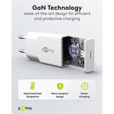goobay USB-C PD GaN Schnellladegerät Slim (30 W) weiß
