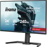 iiyama G-Master GB2471HSU-B1 Red Eagle, Gaming-Monitor 60.5 cm (23.8 Zoll), schwarz (matt), FullHD, Fast-IPS, HDMI, DP, G-Sync komp., USB-Hub, 240Hz Panel