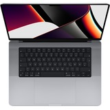 Apple MacBook Pro (16") 2021, Notebook grau, M1 Pro 16-Core GPU, macOS Monterey, Deutsch, 120 Hz Display, 512 GB SSD