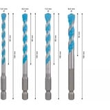 Bosch Professional Expert HEX-9 MultiConstruction Bohrer-Satz, 4-teilig Ø 5,5 / 6 / 7 / 8mm