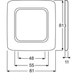 Busch-Jaeger Abdeckrahmen 2511-217-101, Abdeckung rot, Retail