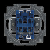 Busch-Jaeger Doppeltaster-Einsatz einpolig mit 2 Schließern, Unterputz, 250 Volt, 10 Ampere blau, Retail