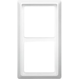 Busch-Jaeger Rahmen zwei-fach Unterputzmontage Allwetter 44 Schutzart IP44 glänzend Kunststoff weiß (glänzend), Retail