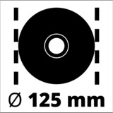 Einhell Winkelschleifer TE-AG 125/750 rot/schwarz, 750 Watt