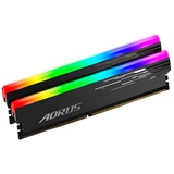 GIGABYTE DIMM 16 GB DDR4-3333 (2x 8 GB) Dual-Kit, Arbeitsspeicher schwarz, GP-ARS16G33, AORUS RGB, INTEL XMP