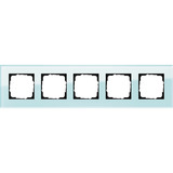 Gira Abdeckrahmen 5-fach Glas mint, Retail