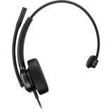 HP Poly Mission 415 Mono-USB-Headset (kabelgebunden) BULK schwarz, USB Type-C und Type-A, PU-Leder-Ohrpolster (Oberflächenmaterial)