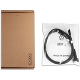 ICY BOX Kabel MCIO x8 SFF-TA-1016 > 2x OCuLink 4i SFF-8611 schwarz, 50cm