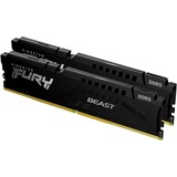 Kingston FURY DIMM 32 GB DDR5-4800 (2x 16 GB) Dual-Kit, Arbeitsspeicher schwarz, KF548C38BBK2-32, FURY Beast, INTEL XMP