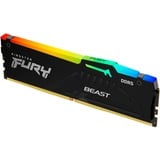 Kingston FURY DIMM 32 GB DDR5-6000, Arbeitsspeicher schwarz, KF560C30BBA-32, FURY Beast RGB, INTEL XMP