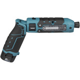 Makita Akku-Knickschlagschrauber TD023DSE, 7,2 Volt blau/schwarz, 2x Li-Ionen Akku 1,5Ah