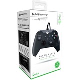 PDP Gaming Wired Controller: Raven Black, Gamepad schwarz, Xbox Series X|S, Xbox One, PC