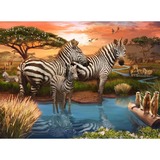 Ravensburger Puzzle Zebras am Wasserloch 500 Teile