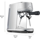 Sage the Bambino Siebträgermaschine SES450BSS4EEU1, Espressomaschine edelstahl (gebürstet), 1.600 Watt