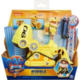 Spin Master Paw Patrol Movie Rubbles verwandelbares Deluxe-Fahrzeug, Spielfahrzeug mit Sammelfigur