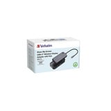 Verbatim Share My Screen 1080p USB-Wireless Adapter WDA-01, Dockingstation schwarz, HDMI, VGA, USB-C, SD, microSD