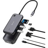 Verbatim Share My Screen 1080p USB-Wireless Adapter WDA-01, Dockingstation schwarz, HDMI, VGA, USB-C, SD, microSD