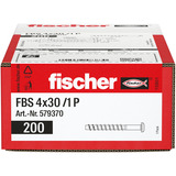 fischer Betonschraube FBS 4x30 /1 Panhead TX 200 Stück, verzinkt