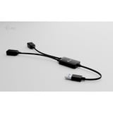 i-tec USB-A 2 Port Kabel Hub schwarz, 2x USB-A