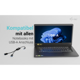 i-tec USB-A 2 Port Kabel Hub schwarz, 2x USB-A