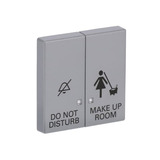 0 Wippe zweiteilige Wippe mit Symbolik DND/MUR als Abdeckung für UP-Kontrolltaster-Einsatz aluminium, Retail