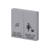 0 Wippe zweiteilige Wippe mit Symbolik DND/MUR als Abdeckung für UP-Kontrolltaster-Einsatz aluminium, Retail