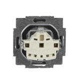 Busch-Jaeger Schutzkontaktsteckdose Standard erhöht mit Berührungsschutz edelstahl, Retail