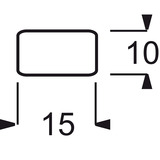 Busch-Jaeger Tastersymbol aws 2525 LI-214, Rahmen weiß, Retail