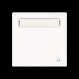 Busch-Jaeger Wippe mit Beschriftungsfeld mit Symbol Klingel weiß, Retail