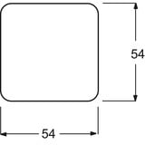 Busch-Jaeger Wippe weiß Kontroll-Aus 2-polig weiß, Retail