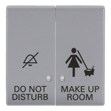 Busch-Jaeger Wippe zweiteilige Wippe mit Symbolik DND/MUR als Abdeckung für UP-Kontrolltaster-Einsatz aluminium, Retail