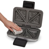 Cloer XXL-Sandwichmaker 6259 silber/schwarz