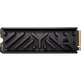 Corsair MP700 ELITE 2 TB, SSD schwarz, PCIe 5.0 x4, NVMe 2.0, M.2 2280, mit Kühlkörper