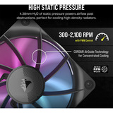 Corsair iCUE LINK RX120 RGB Triple Generalüberholt, Gehäuselüfter schwarz, 3er Pack, inkl. Hub, 120 mm