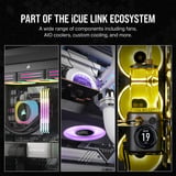 Corsair iCUE LINK RX120 RGB Triple Generalüberholt, Gehäuselüfter schwarz, 3er Pack, inkl. Hub, 120 mm