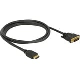 DeLOCK Adapterkabel HDMI > DVI 24+1 bidirektional schwarz, 1,5 Meter