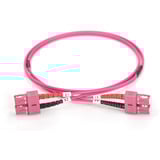 Digitus LWL Patchkabel, Duplex, SC > SC Stecker, Multimode OM4 violett, 3 Meter