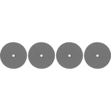 Dremel Polierrad Ø 22,5 mm (425), Polierscheibe 4 Stück, Schaft Ø 3,2mm