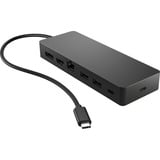 HP Universal USB-C Multiport Hub, Dockingstation schwarz, USB-A, USB-C, HDMI, DisplayPort, RJ45